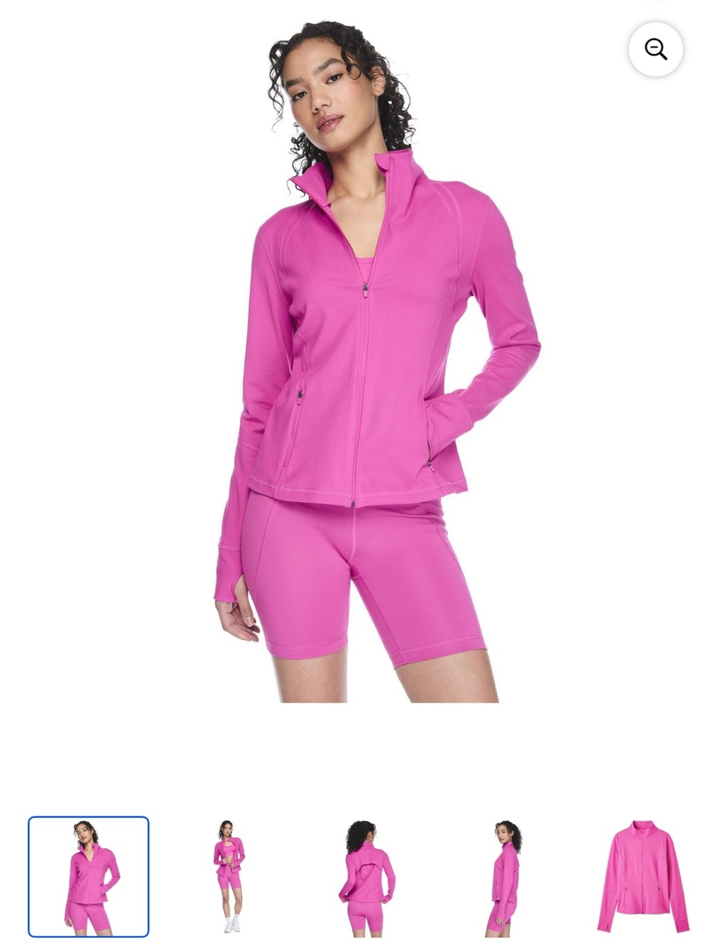 Athletic Works Full Zip Jacket Size Medium Women’s Pink Active Zip Jacket